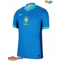 Camiseta Brasil Visitante Equipación para mujer Copa America 2024 manga corta